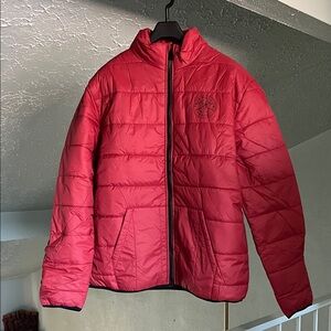 True Religion Red Quilted Jacket